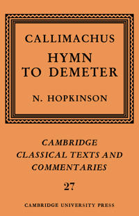 Callimachus: Hymn to Demeter