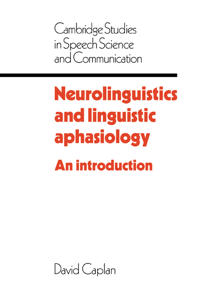 Bokomslag för "Neurolinguistics and Linguistic Aphasiology"