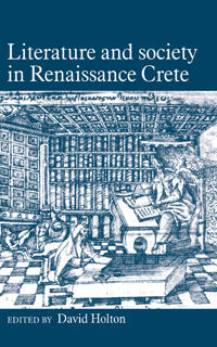 Bokomslag för "Literature and Society in Renaissance Crete"