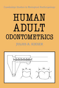 Kirjan kansi "Human Adult Odontometrics"