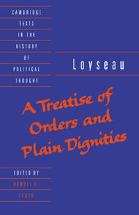 Bokomslag for "A Treatise of Orders and Plain Dignities"