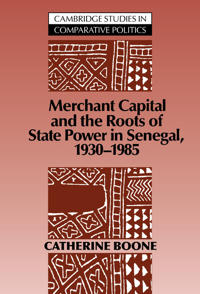 Kirjan kansi "Merchant Capital and the Roots of State Power in Senegal"
