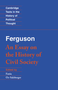 Bokomslag for "Ferguson: An Essay on the History of Civil Society"