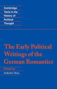 Bokomslag for "The Early Political Writings of the German Romantics"