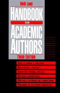 Bokomslag för "Handbook for Academic Authors"