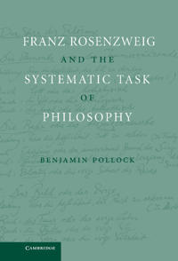 Bokomslag för "Franz Rosenzweig and the Systematic Task of Philosophy"
