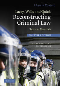 Bokomslag för "Lacey, Wells and Quick Reconstructing Criminal Law"