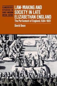 Bokomslag för "Law-Making and Society in Late Elizabethan England"