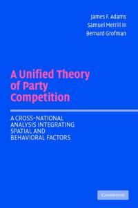 Kirjan kansi "A Unified Theory of Party Competition"
