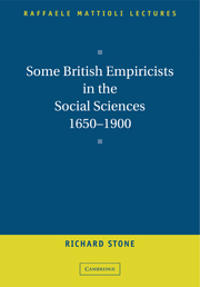 Some British Empiricists in the Social Sciences, 1650–1900