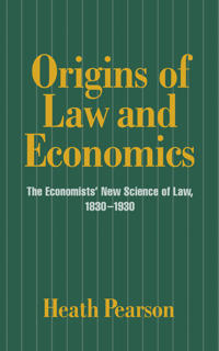 Kirjan kansi "Origins of Law and Economics"