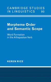 Bokomslag för "Morpheme Order and Semantic Scope"