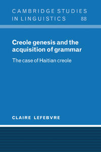 Bokomslag för "Creole Genesis and the Acquisition of Grammar"