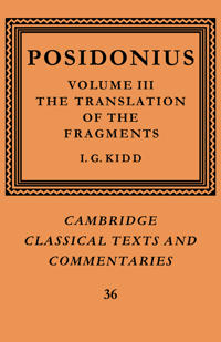 Posidonius: Volume 3, The Translation of the Fragments