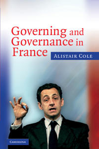 Kirjan kansi "Governing and Governance in France"
