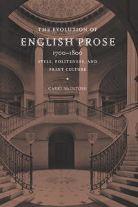 Bokomslag för "The Evolution of English Prose, 1700–1800"