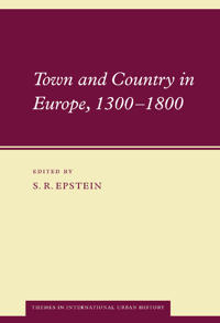 Kirjan kansi "Town and Country in Europe, 1300–1800"
