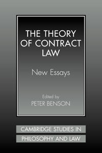 Bokomslag för "The Theory of Contract Law"