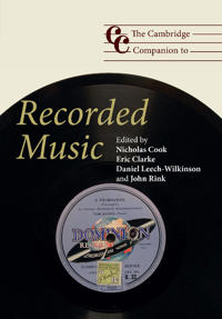 Kirjan kansi "The Cambridge Companion to Recorded Music"