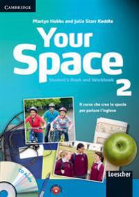 Your Space Level 2 Student's Book and Workbook with Audio CD and Companion Book with Audio CD Italian Edition