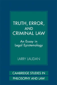 Bokomslag för "Truth, Error, and Criminal Law"