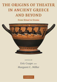 Bokomslag för "The Origins of Theater in Ancient Greece and Beyond"