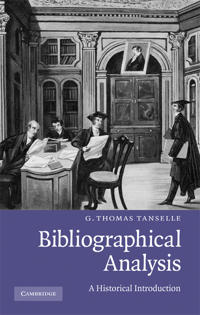 Bokomslag för "Bibliographical Analysis"