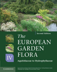 Kirjan kansi "The European Garden Flora Flowering Plants"