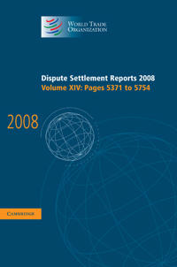 Dispute Settlement Reports 2008: Volume 14, Pages 5371-5754