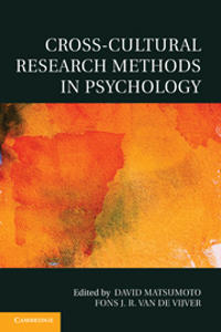 Bokomslag för "Cross-Cultural Research Methods in Psychology"