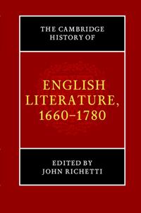 Bokomslag för "The Cambridge History of English Literature, 1660–1780"