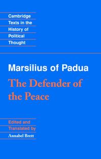 Bokomslag för "Marsilius of Padua: The Defender of the Peace"