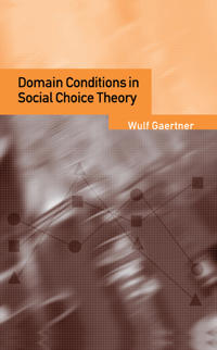 Bokomslag för "Domain Conditions in Social Choice Theory"