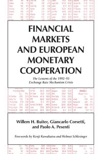 Bokomslag för "Financial Markets and European Monetary Cooperation"