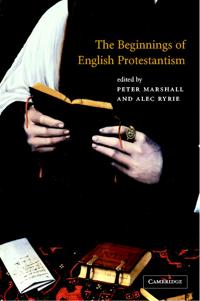 Kirjan kansi "The Beginnings of English Protestantism"