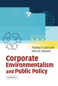Bokomslag för "Corporate Environmentalism and Public Policy"