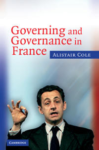 Kirjan kansi "Governing and Governance in France"