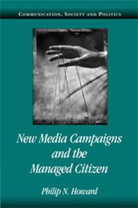 Bokomslag för "New Media Campaigns and the Managed Citizen"