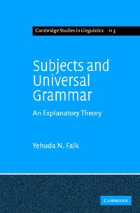 Bokomslag för "Subjects and Universal Grammar"