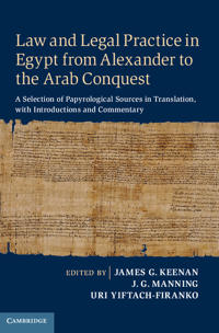Bokomslag för "Law and Legal Practice in Egypt from Alexander to the Arab Conquest"
