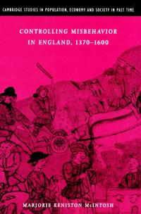 Bokomslag för "Controlling Misbehavior in England, 1370–1600"