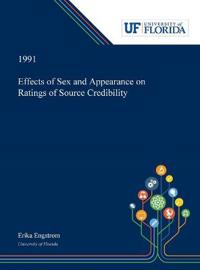 Kirjan kansi "Effects of Sex and Appearance on Ratings of Source Credibility"
