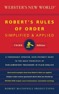 Webster's New World Robert's Rules Of Order Simplified And A