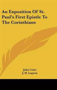 Kirjan kansi "Exposition Of St. Paul's First Epistle To The Corinthians"