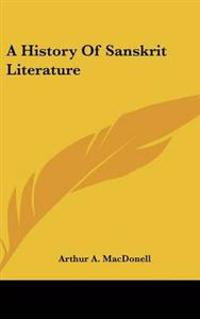 Kirjan kansi "History of Sanskrit Literature"