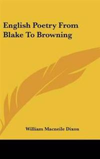 Kirjan kansi "English Poetry from Blake to Browning"