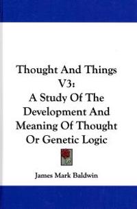 Bokomslag för "Thought and Things"