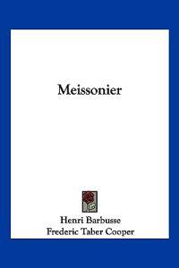 Kirjan kansi "Meissonier"