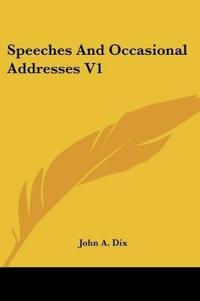 Kirjan kansi "Speeches and Occasional Addresses"