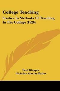 Bokomslag för "College Teaching"